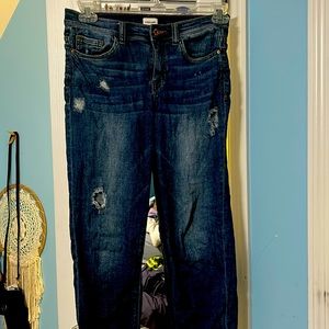 “Sneak Peek” straight leg women’s jeans